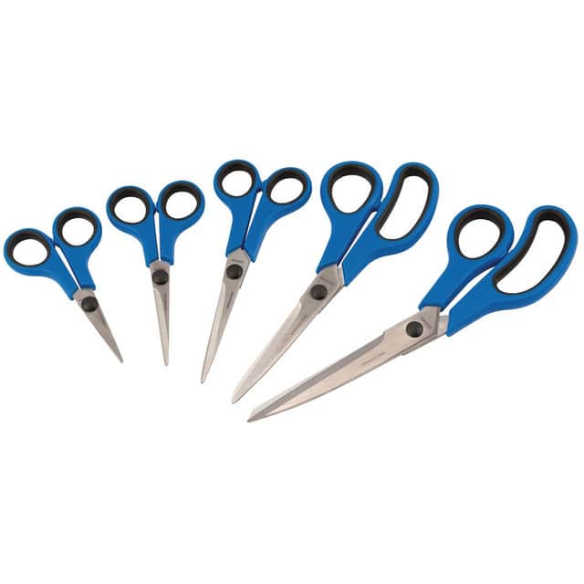 75552_SS5__56867 Draper Soft Grip Household Scissor Set 5PC - Image 1
