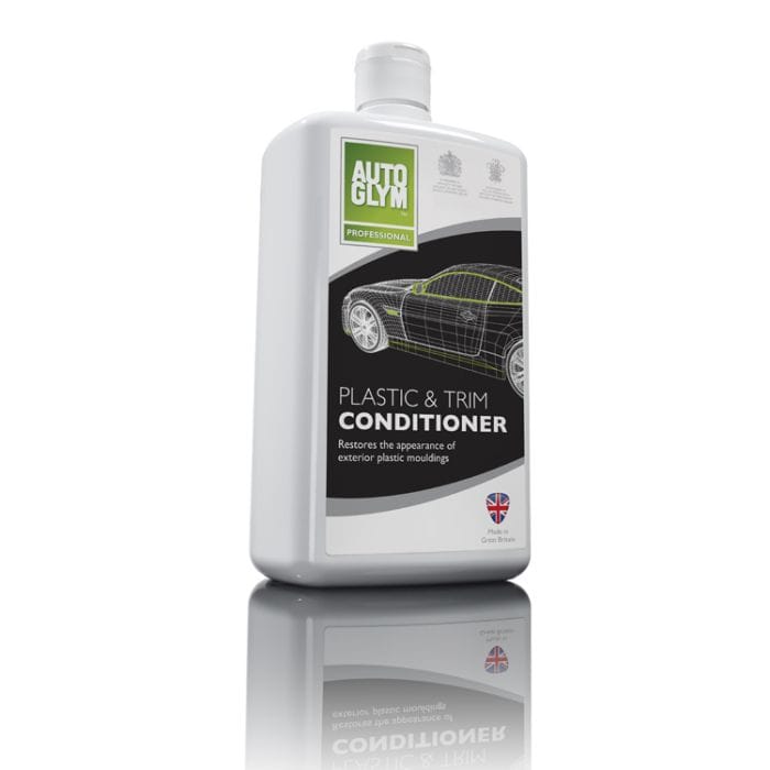 Autoglym Plastic & Trim Conditioner 1L – Restores Exterior Bumper & Trim Gel, Includes 2 App Pads