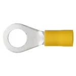 8.4MM Yellow Half Insulated Terminals Ring 15 Pack