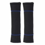 Carpoint Seat Belt Covers Classic Black/Blue 2 Pack