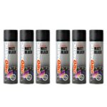 Promatic Matt Black Aerosol 500ML 6 Pack