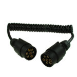 Maypole MP588 1.5m 7 Pin Plugs & 7 Core Curly Connecting Lead