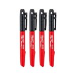 Milwaukee Inkzall Marker Set Black 4 Piece