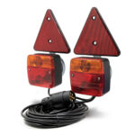 Maypole 12V Magnetic Lighting Pod With Triangles With 10m Trailer Cable - MP44922