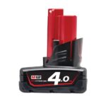 Milwaukee M12 B4 Red Lithium Ion Battery 4.0AH - 4932430065