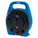 Draper 230V 2-Way Cable Reel with LED Work Light, 10M