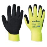 Apec Hi-Vis Yellow Grip Gloves Size XL